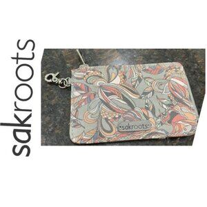 SAKROOTS KEYCHAIN MINI WALLET GRAY MULTICOLORS